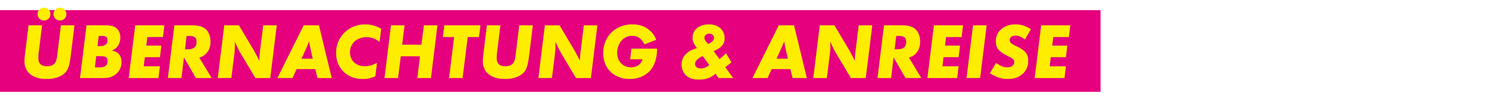 Übernachtung & Anreise