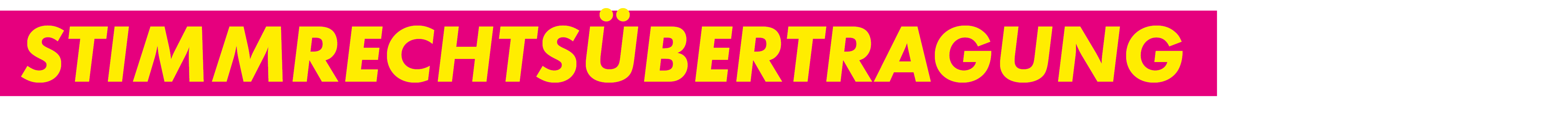 Stimmrechtsübertragung