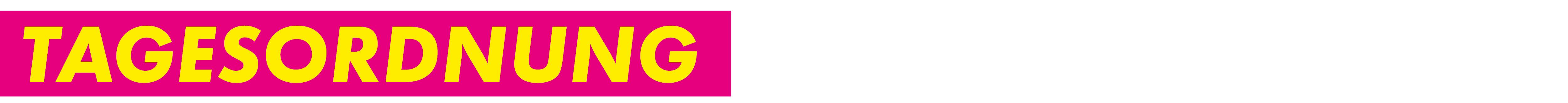 Tagesordnung