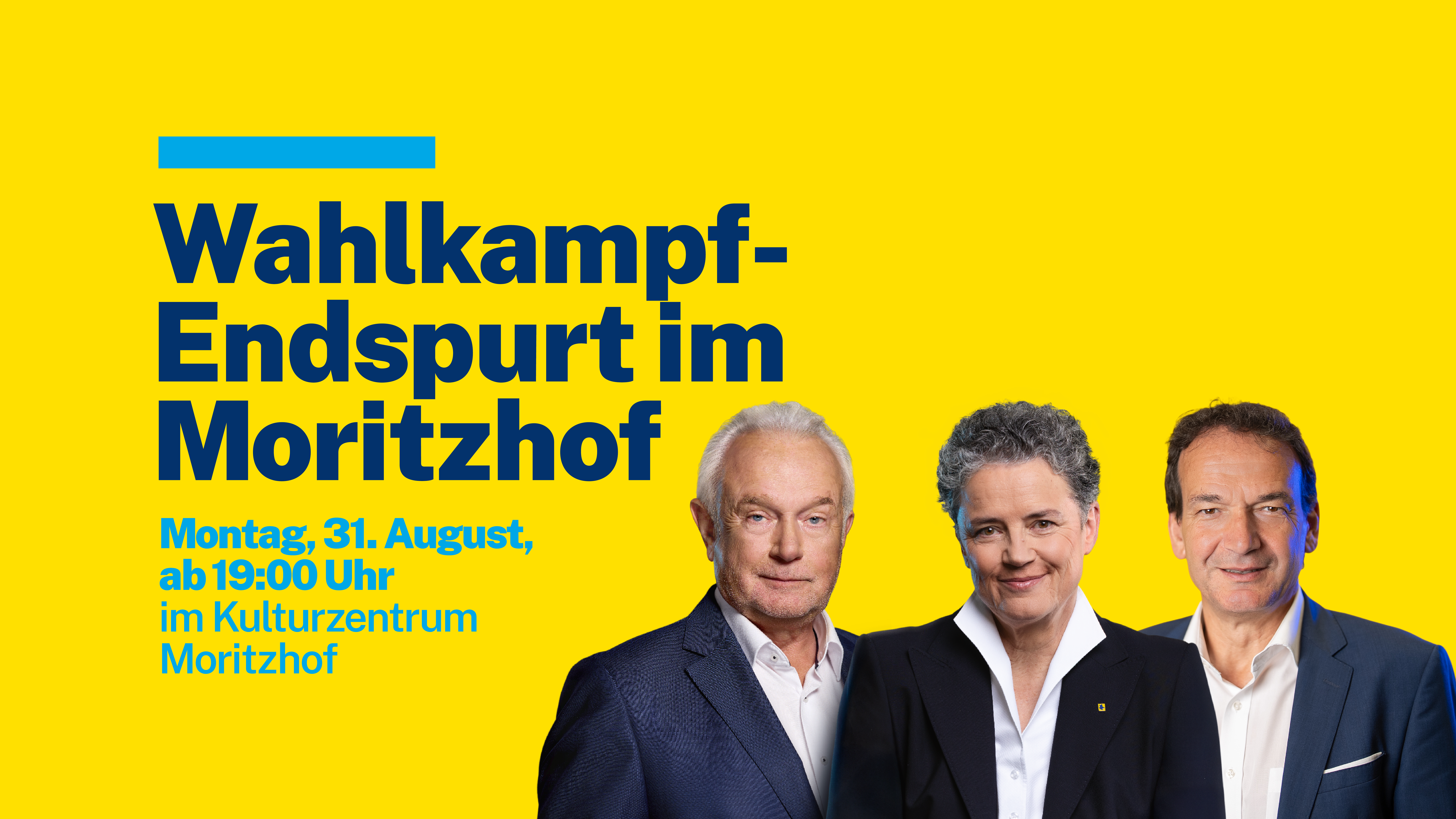 Wahlkampf-Endspurt im Moritzhof mit Kubicki, Hüskens und Silbersack