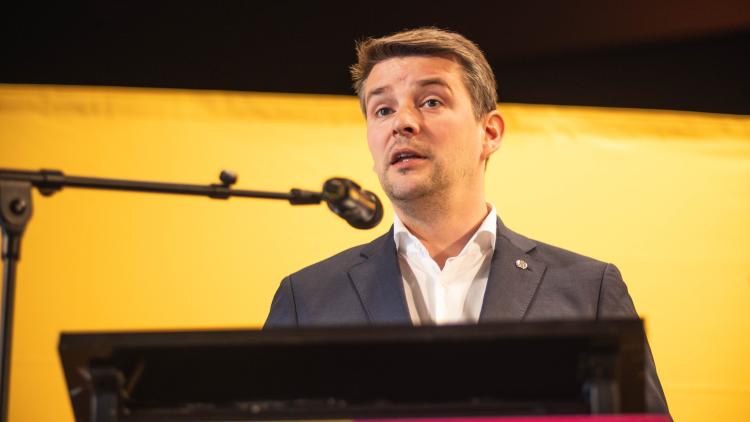 Marcus Faber am Rednerpult